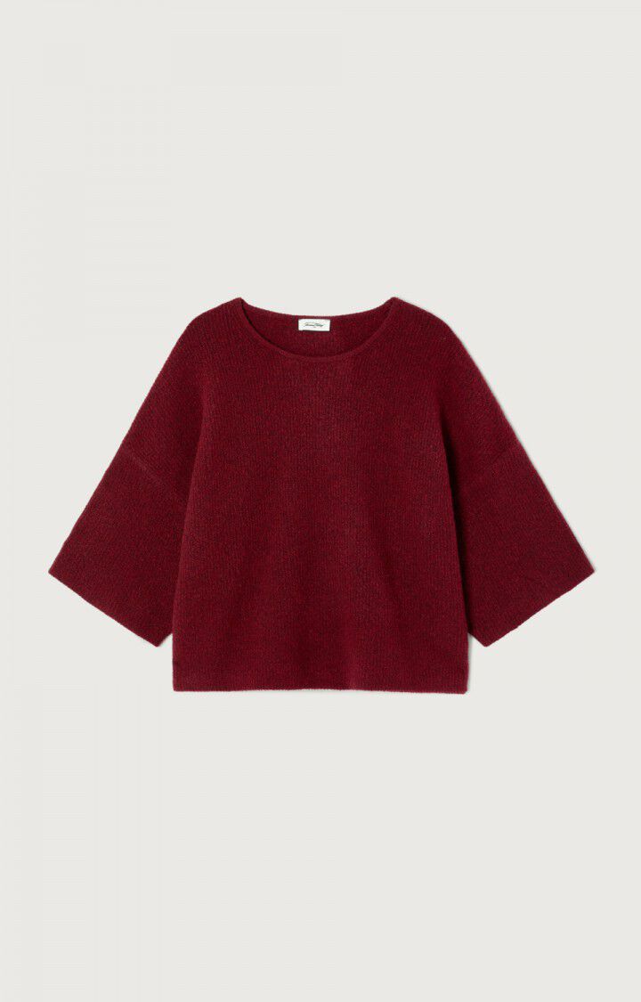 Dam pull ample col rond Cerise