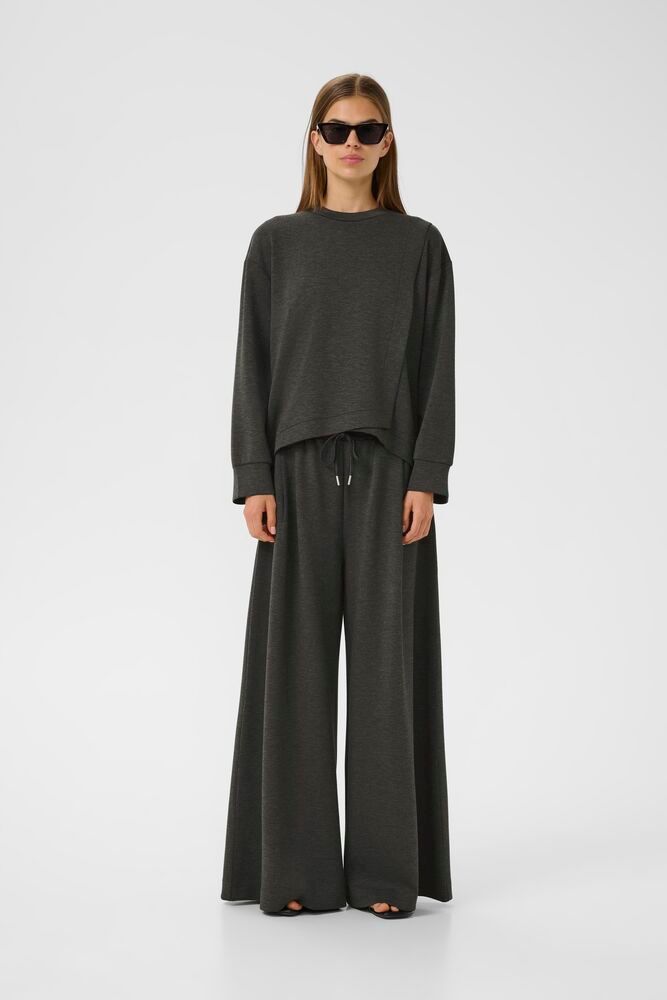 Gida melange vincent sweatshirt Dark grey melange