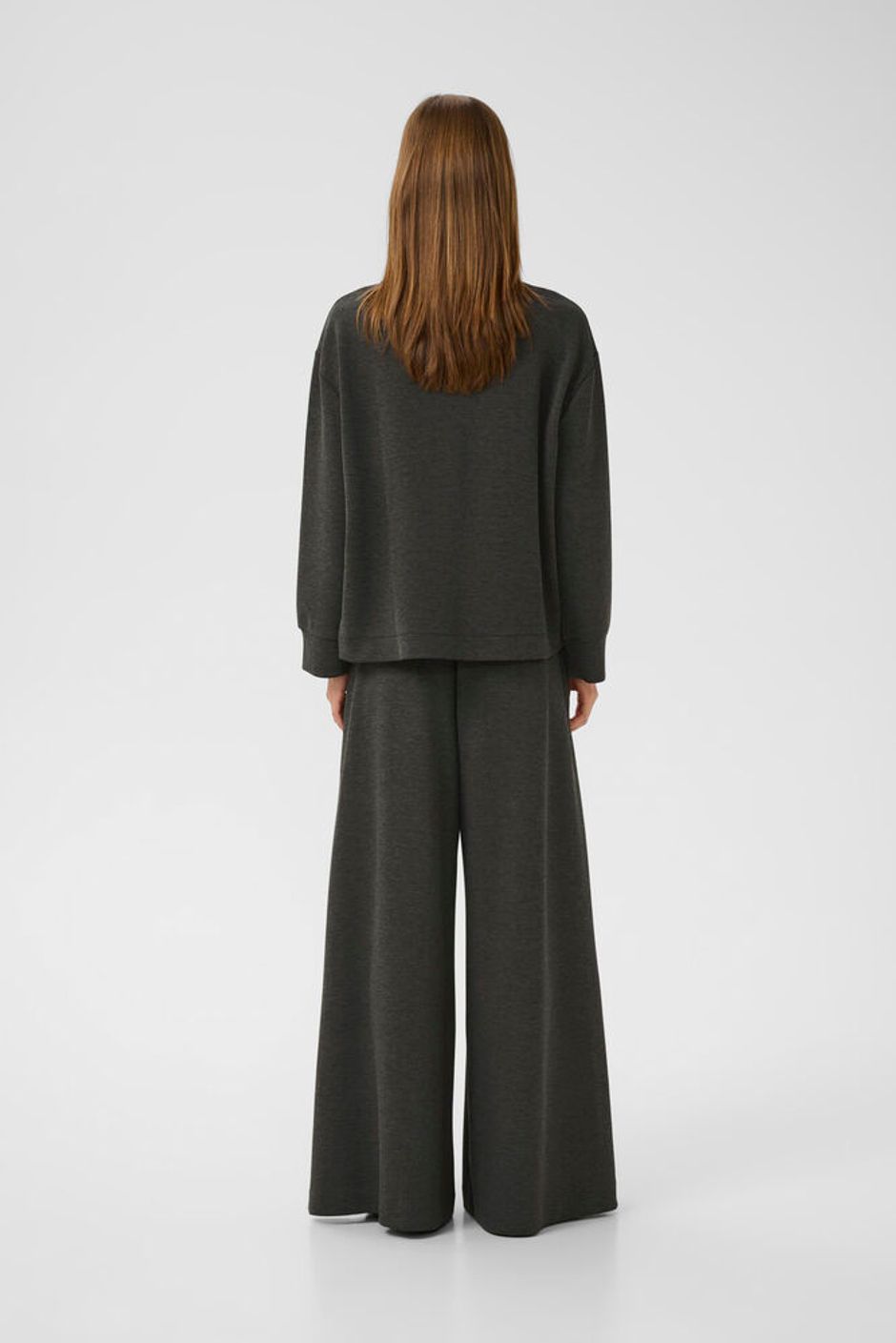 Gida melange vincent sweatshirt Dark grey melange
