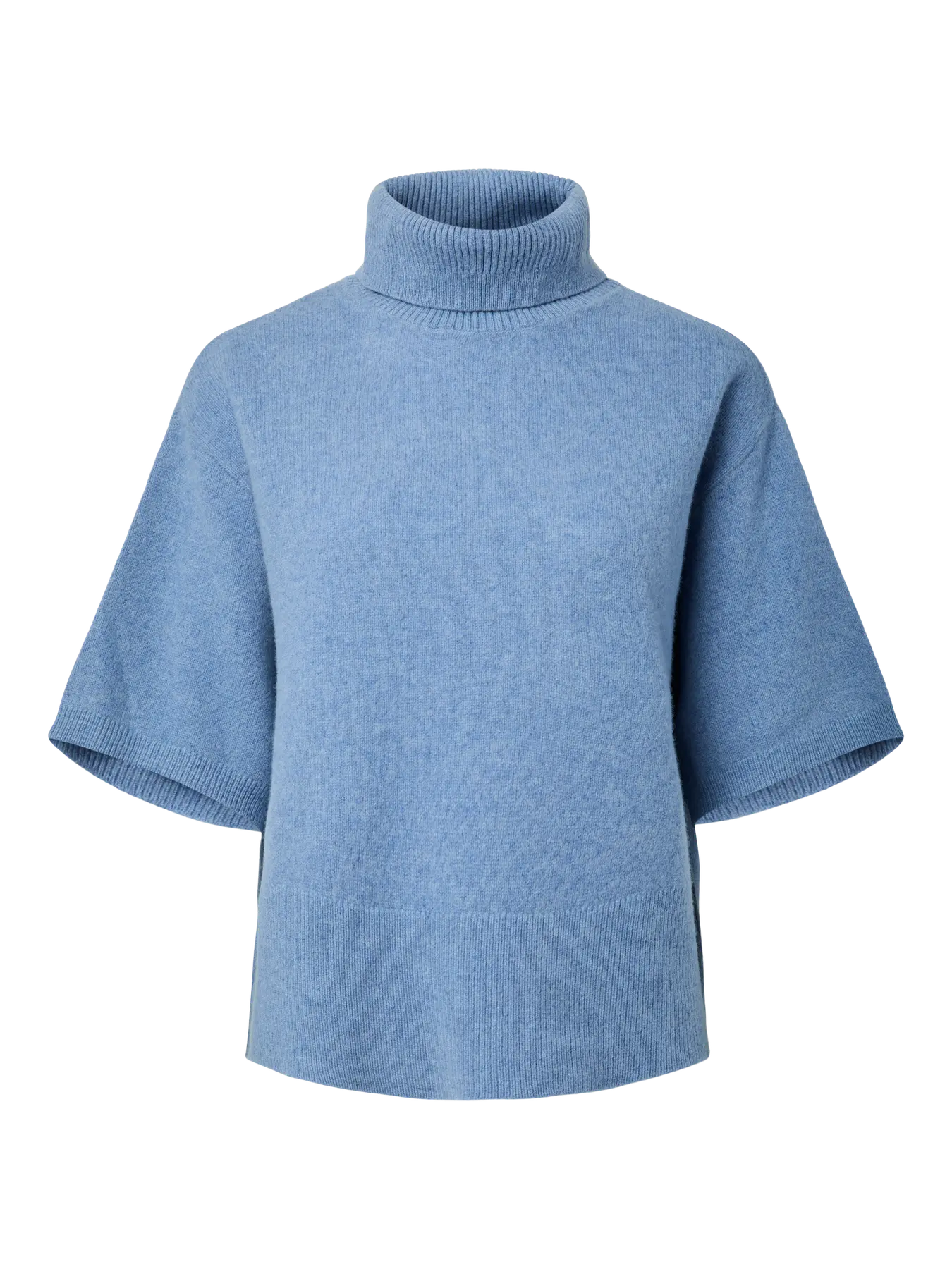 Emila 2/4 wool knit pullover Windward blue