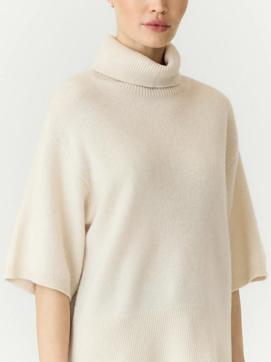 Emila 2/4 wool knit pullover Sandshell