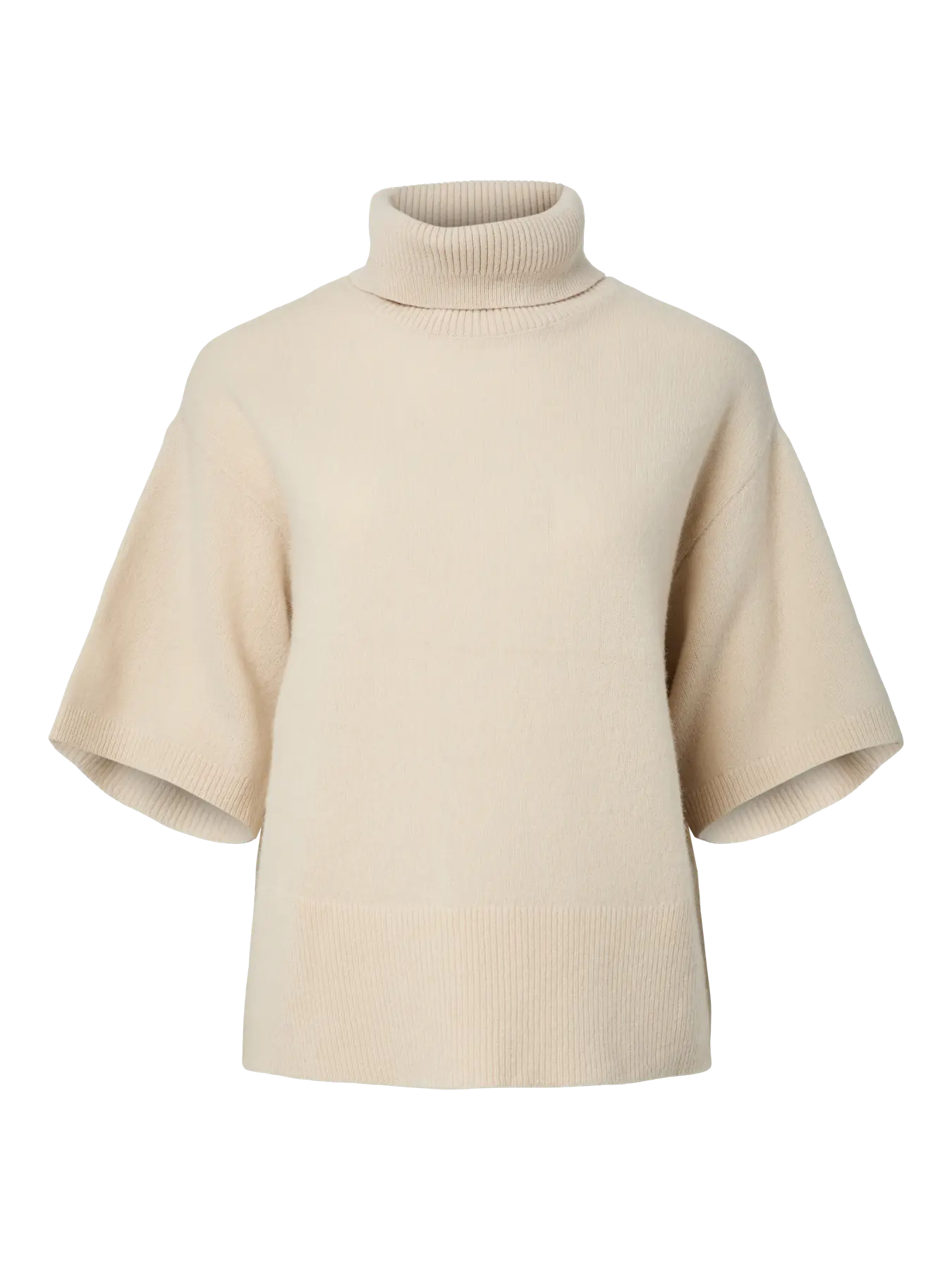 Emila 2/4 wool knit pullover Sandshell
