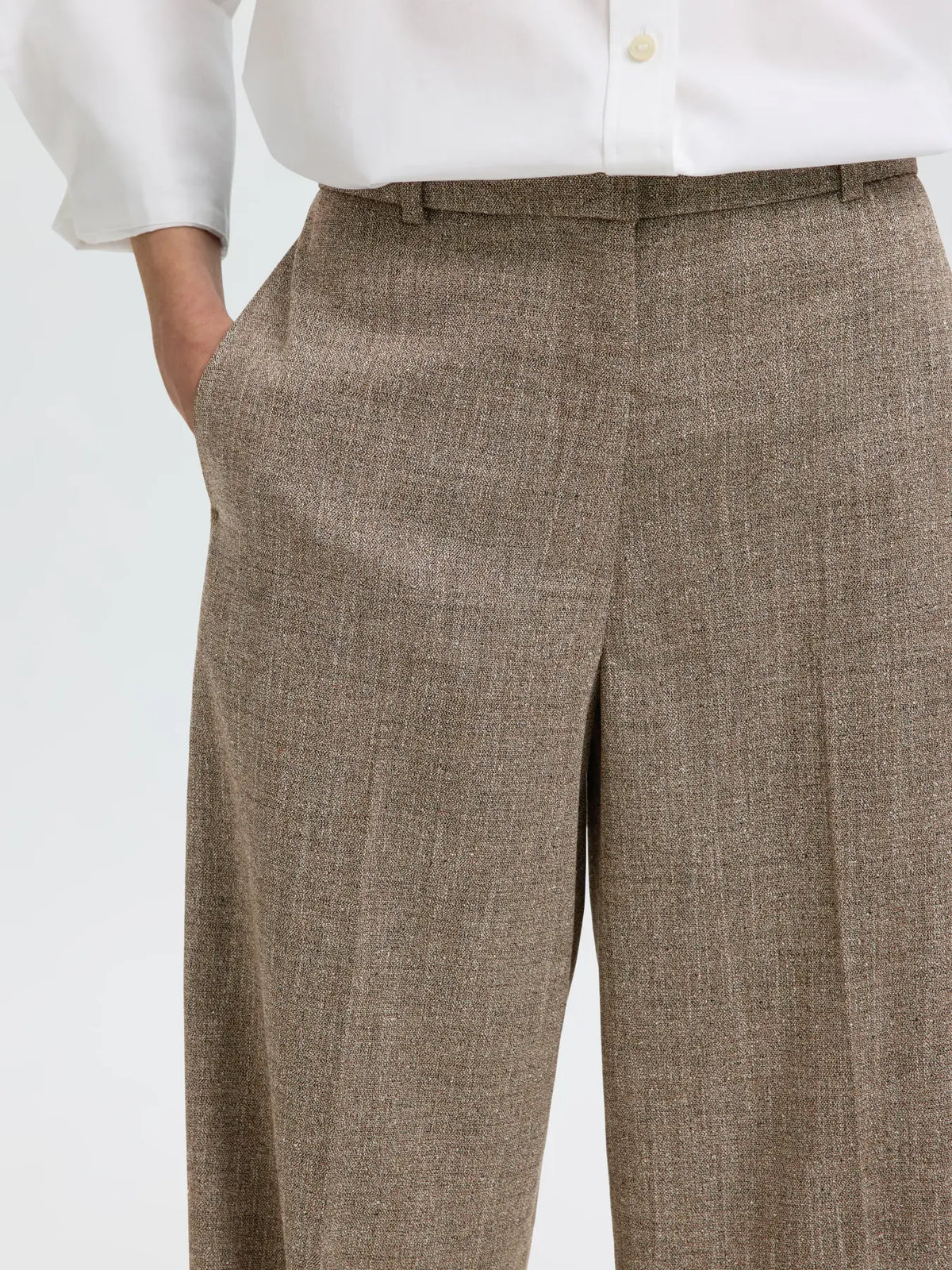 Wide Ezma mw pants Chocolate chip