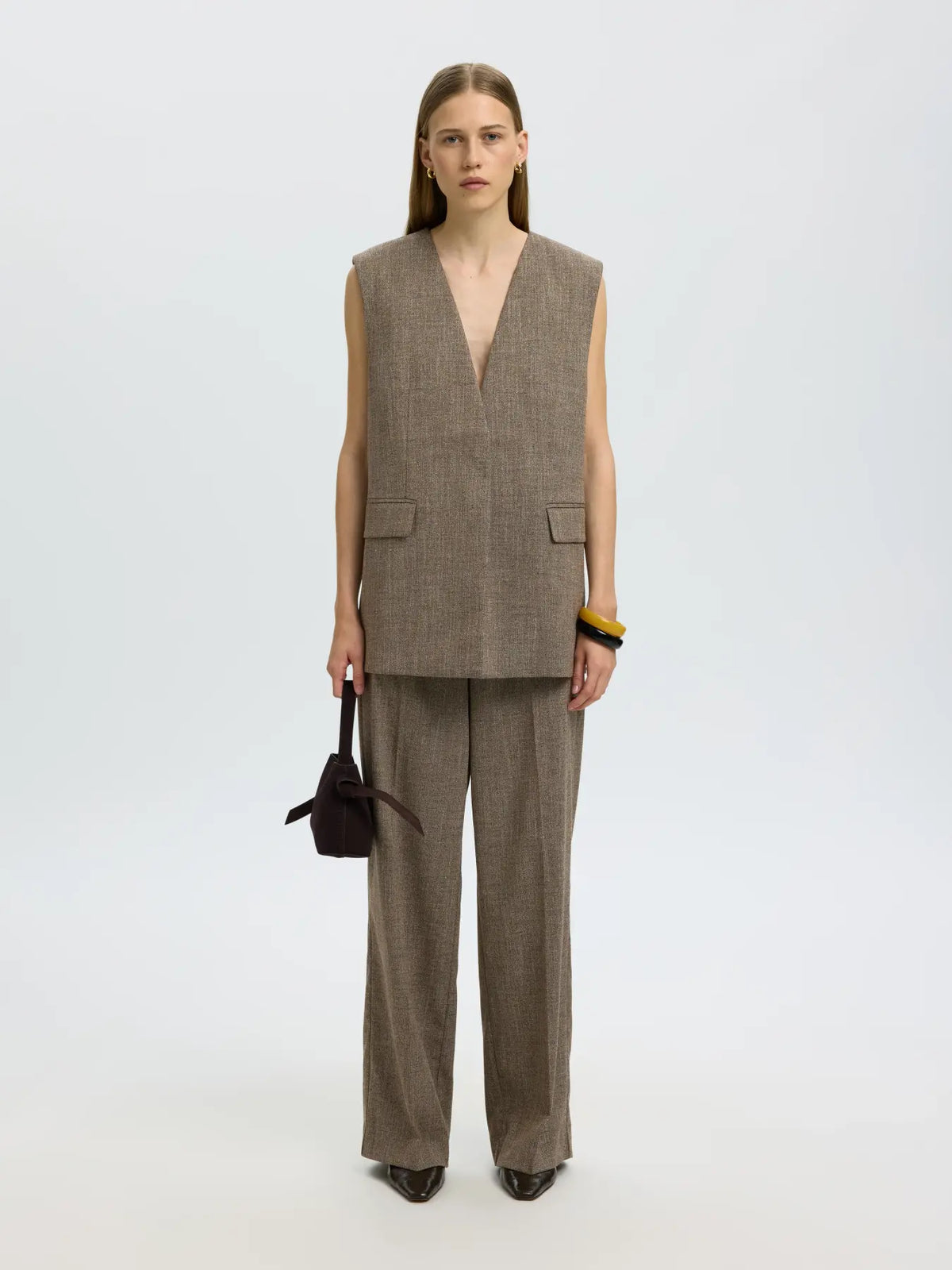 Relaxed Ezma vest Chocolate chip