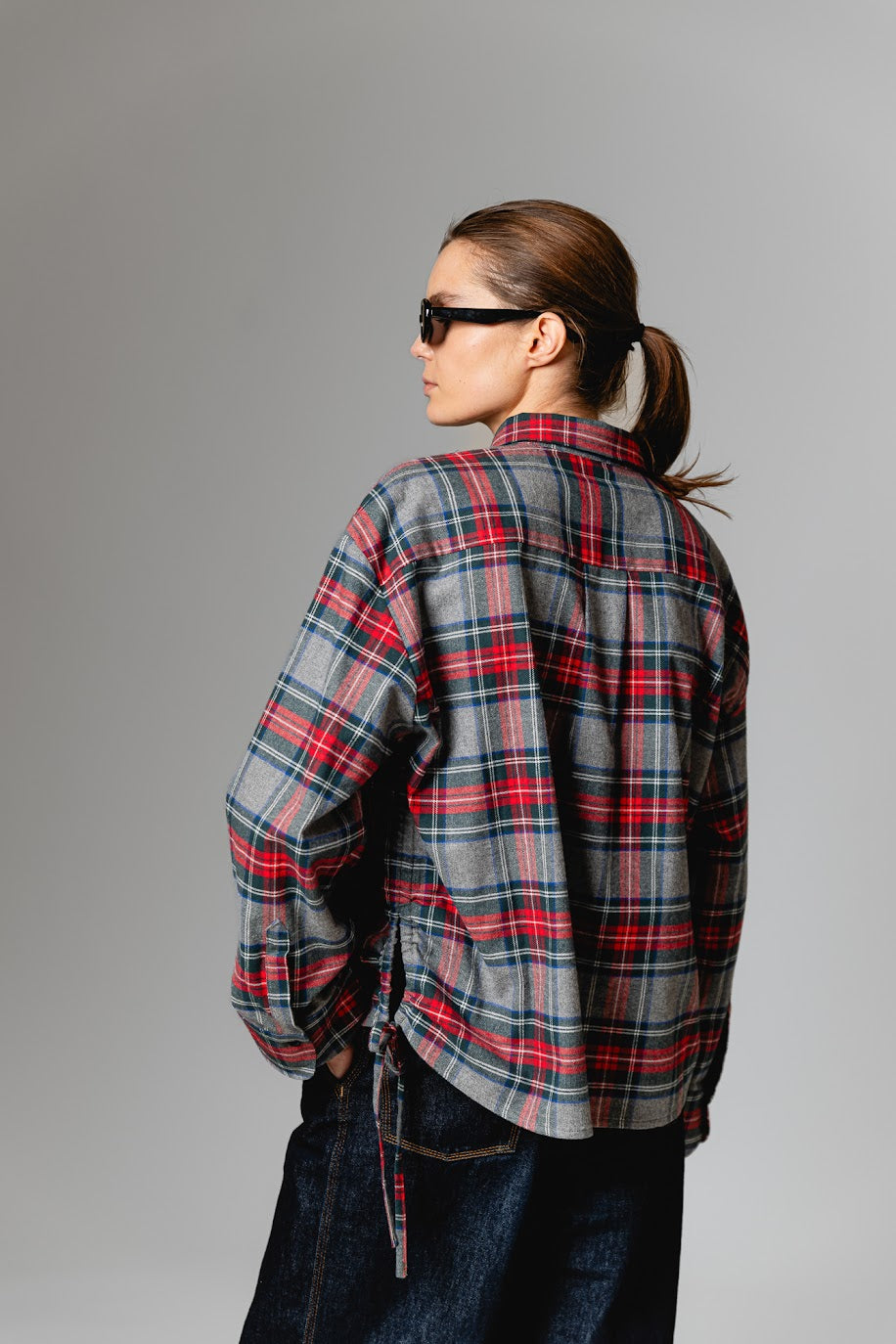 Beatriz blouse Check red