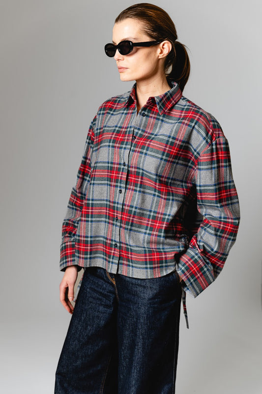 Beatriz blouse Check red