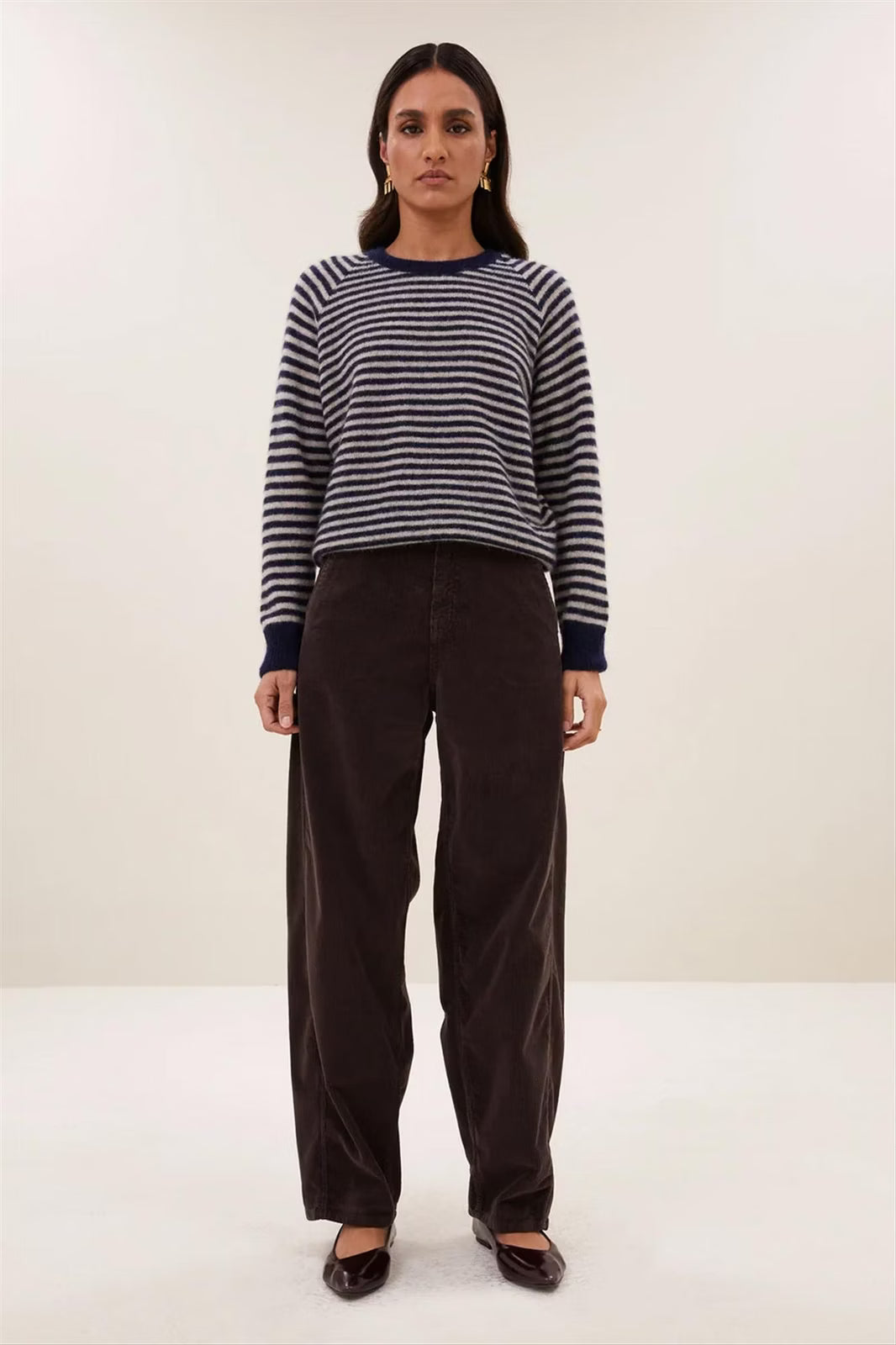 Sally Stripe Pullover Marine