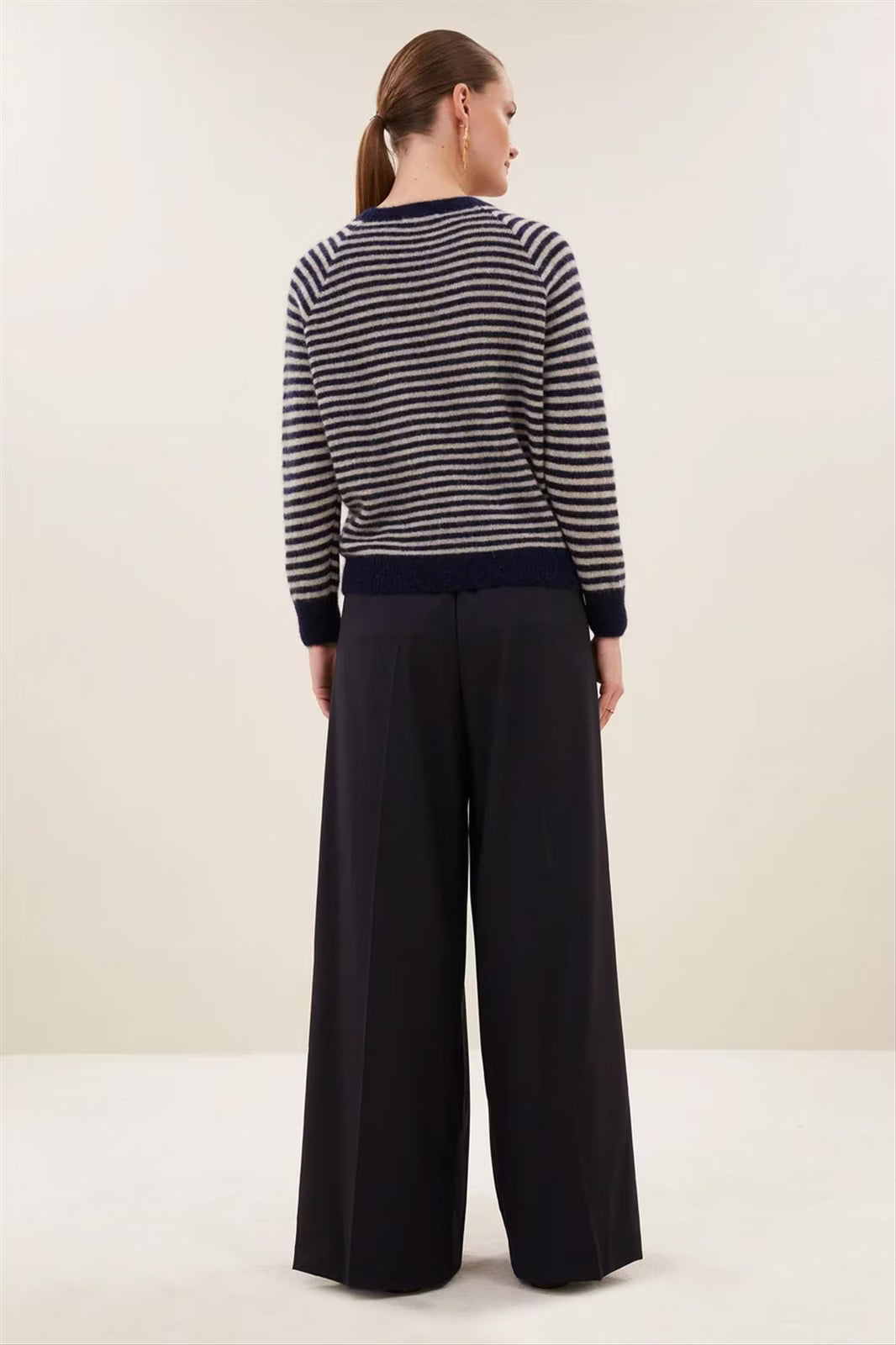 Sally Stripe Pullover Marine