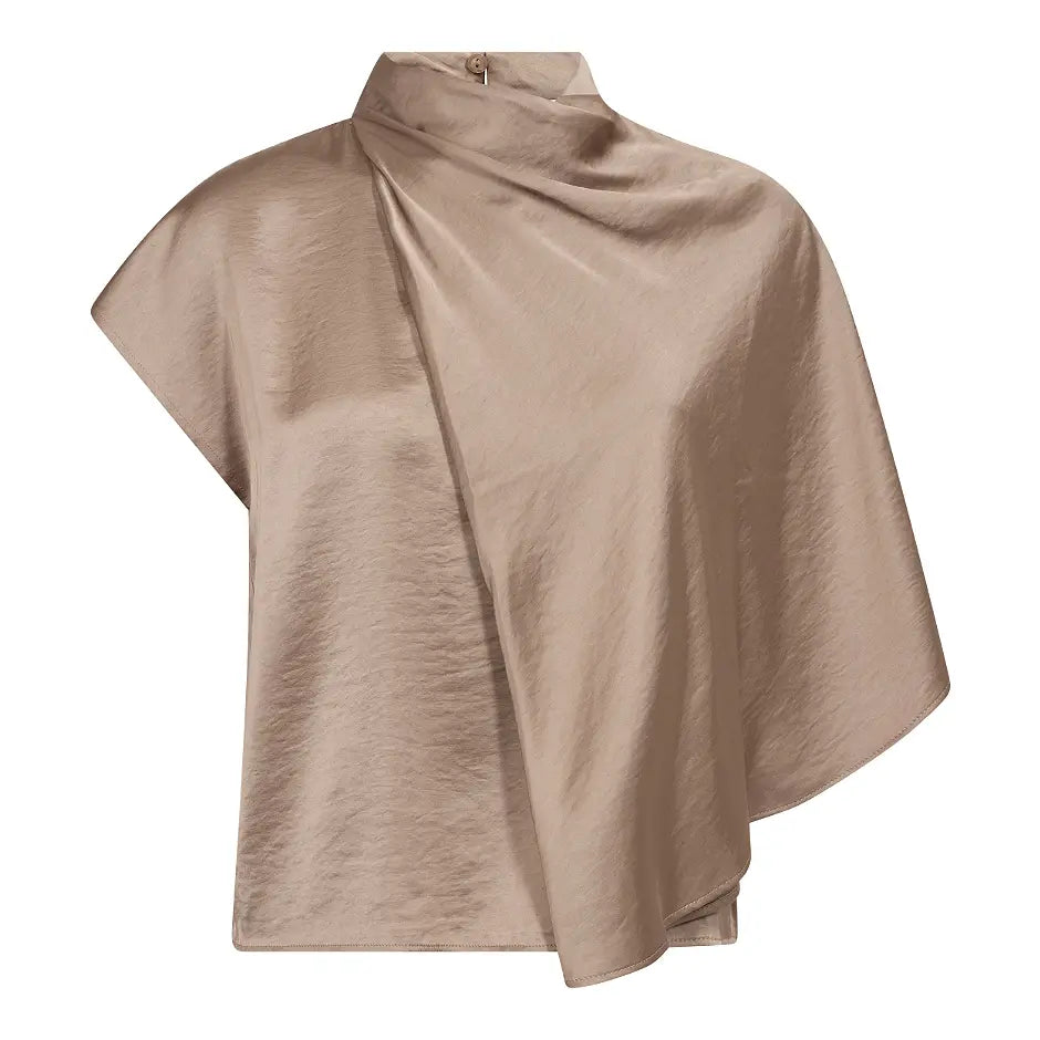 Idun cape blouse Walnut