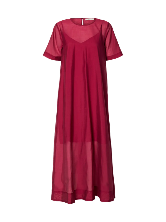 Iris regular SS ankle dress Anemone