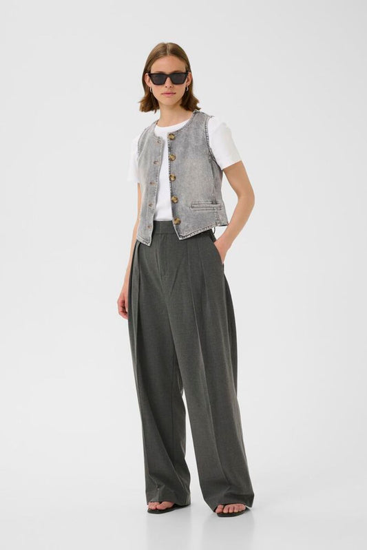 Nanas waistcoat Light grey melange