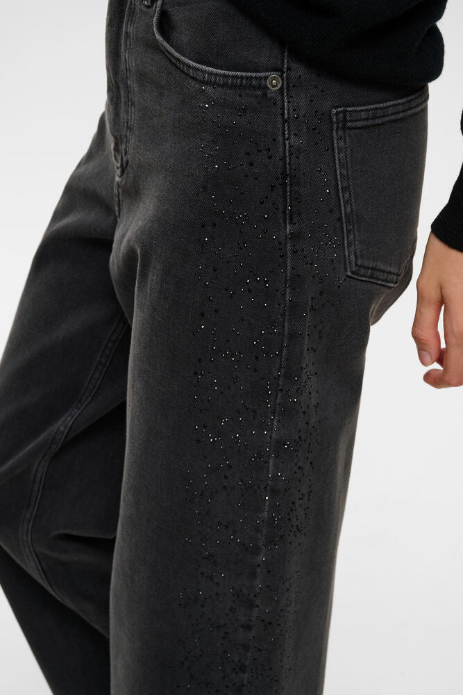 Juna Aalia jeans Dark grey glitter