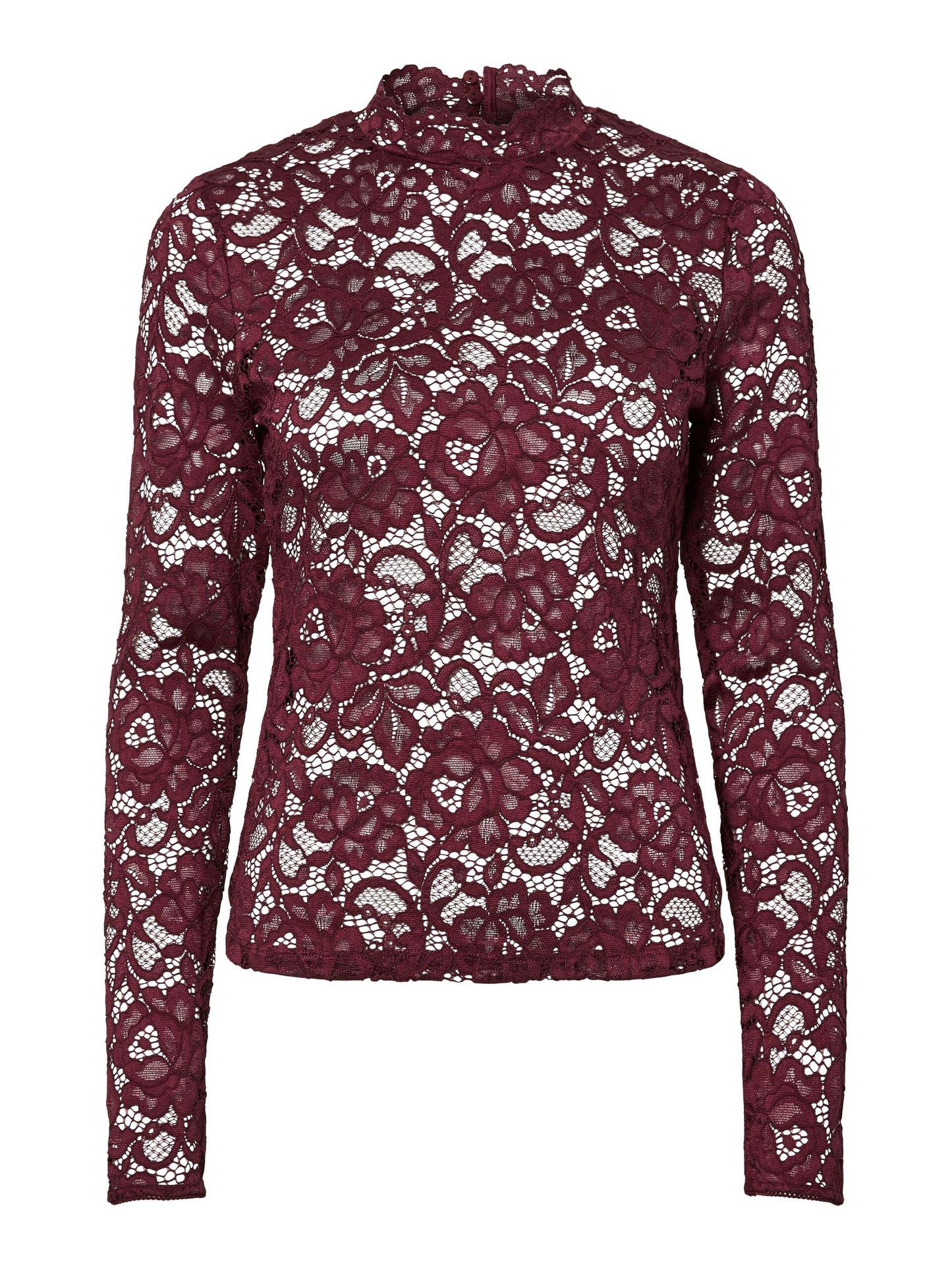 Lacey LS lace top Port royale