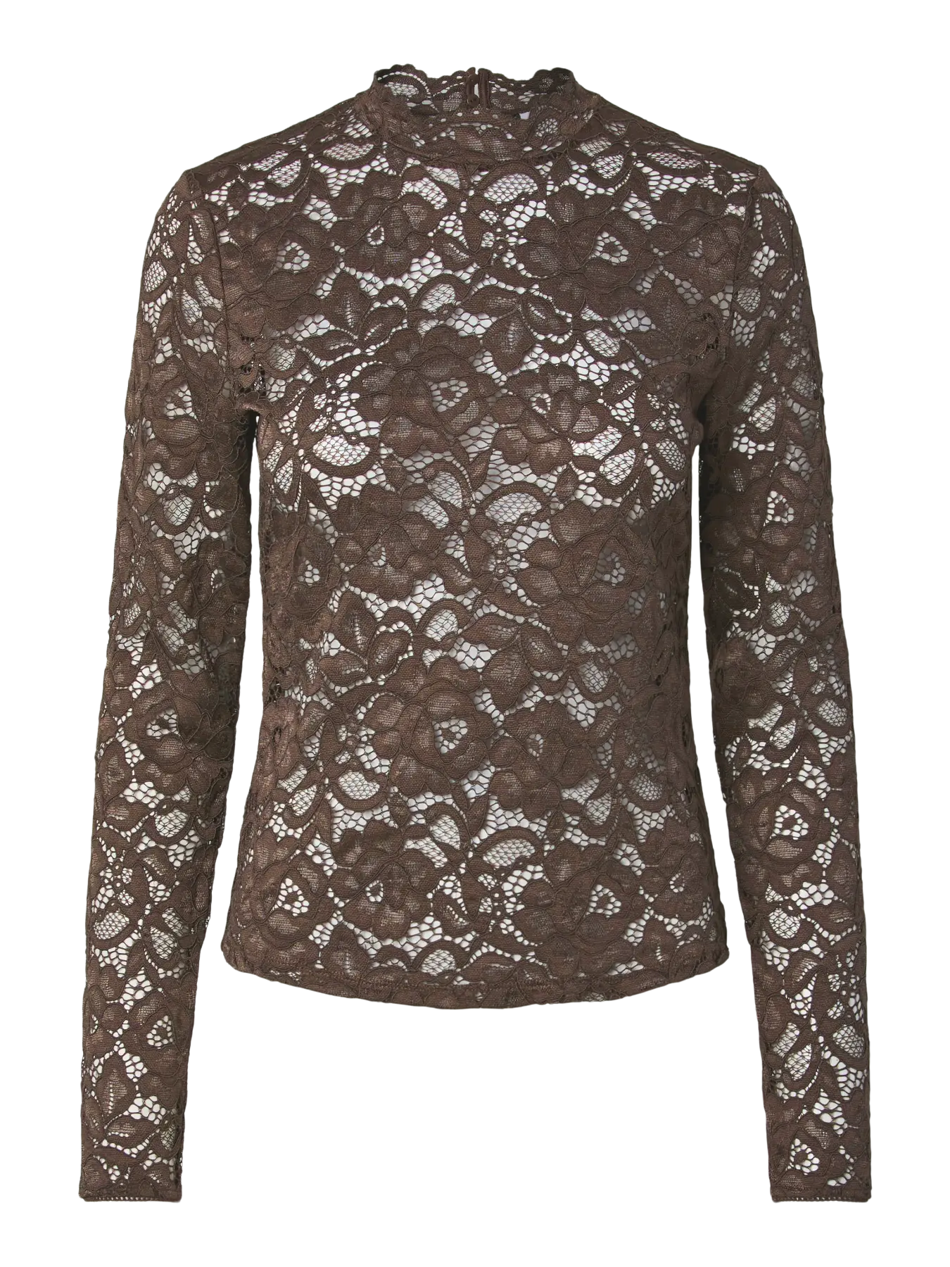 Lacey Ls lace top Chocolate brown
