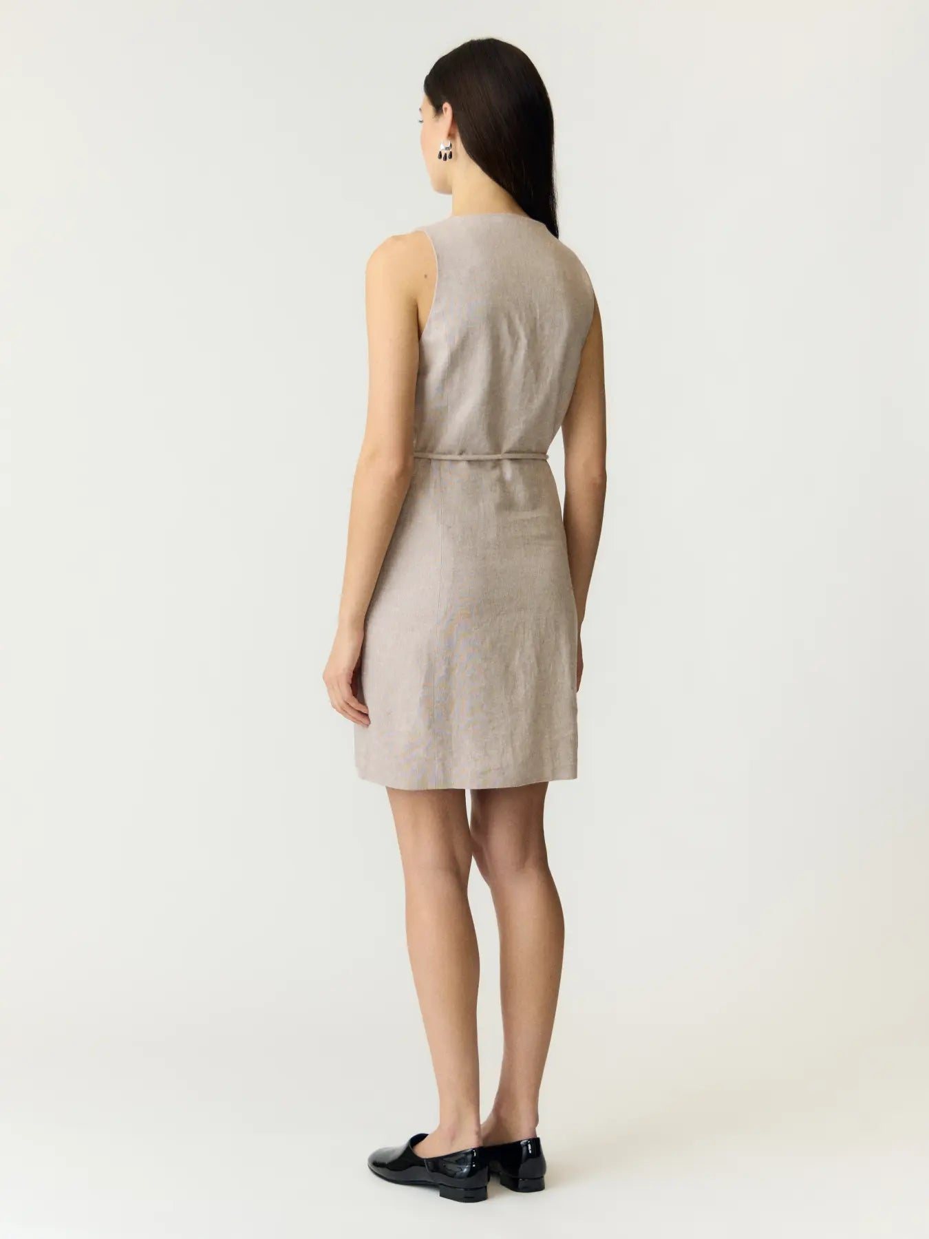 Usuma SL linen blend dress White pepper
