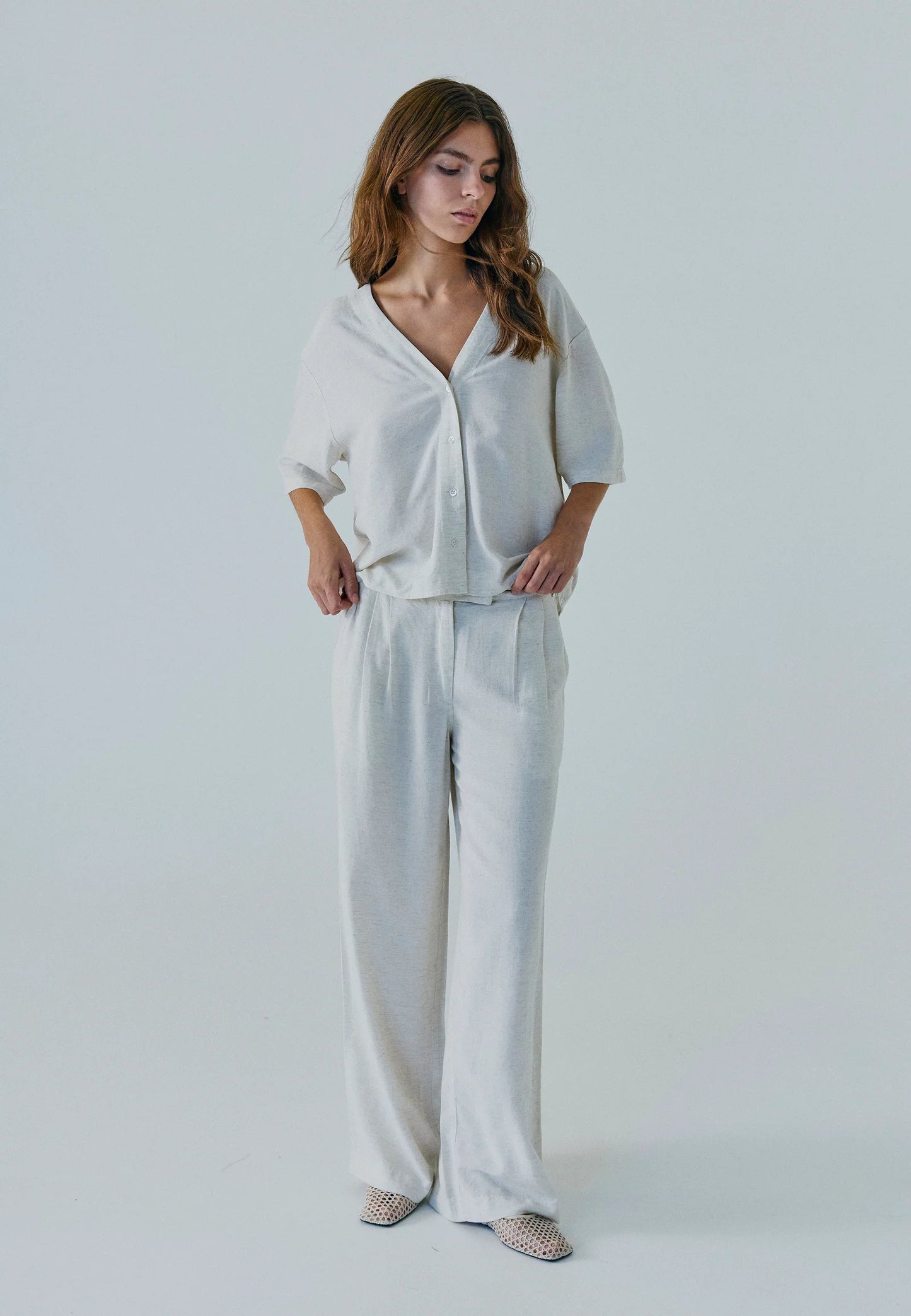 Linne pants Beige