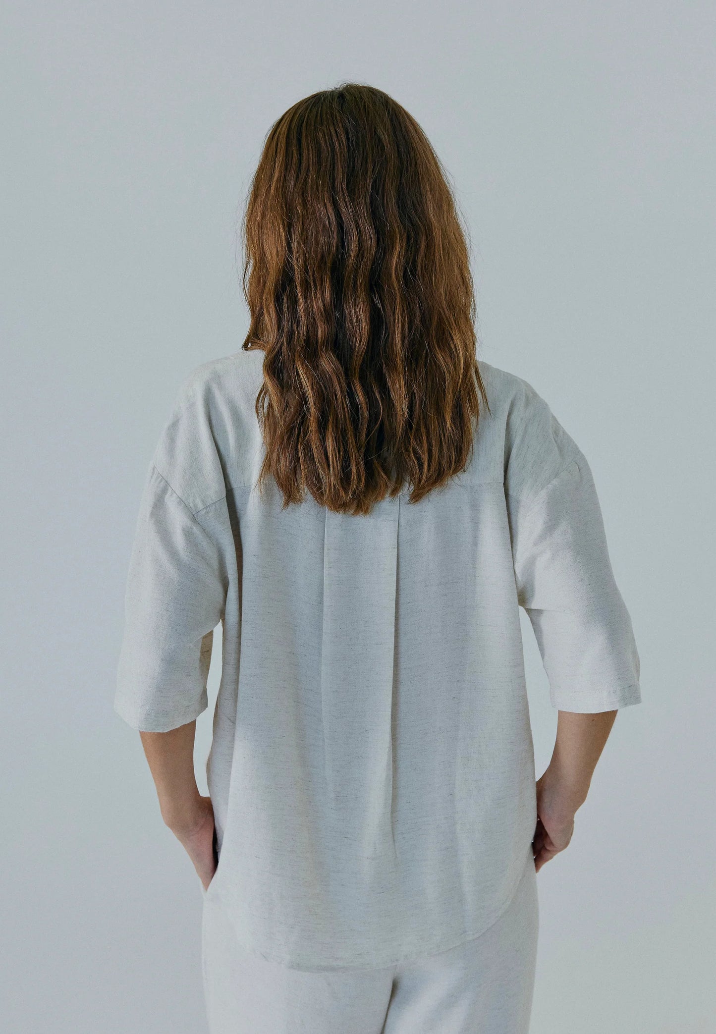 Linne shirt Beige