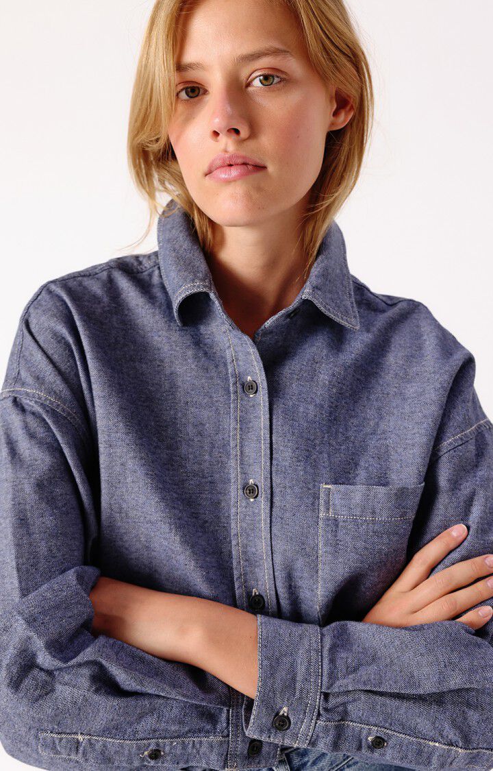 Lof hemise en jeans logo Stone