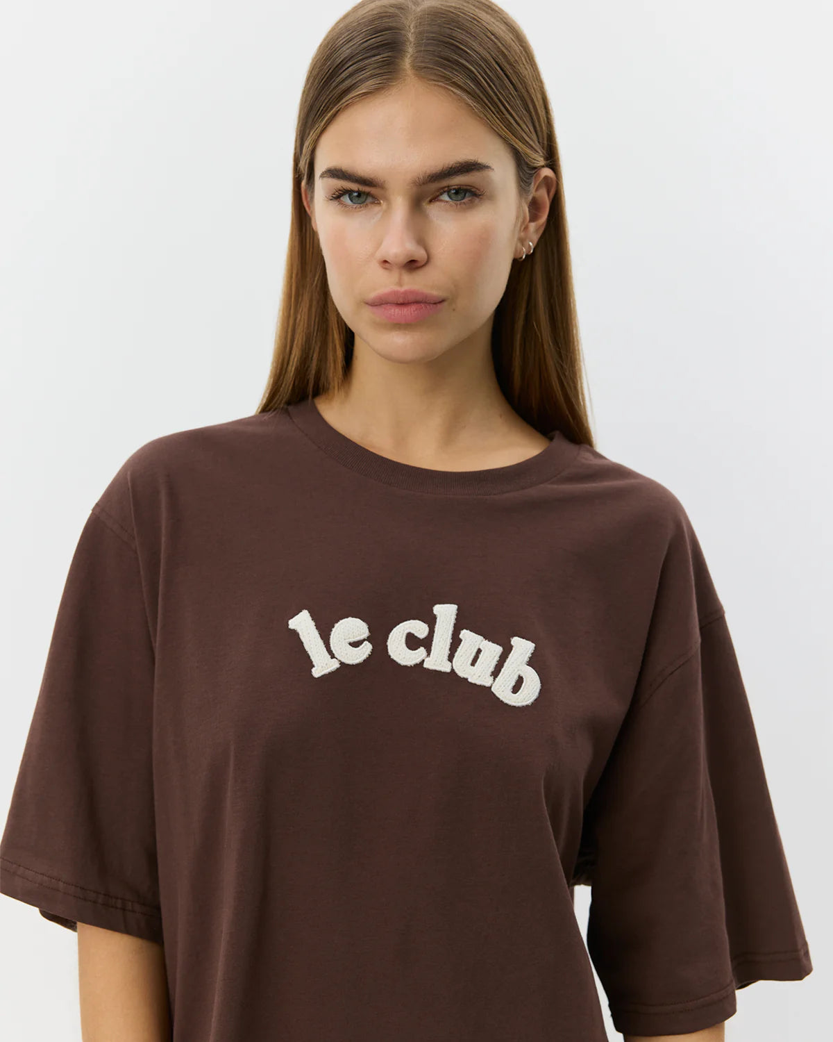 Mae oversize T-shirt Dark brown
