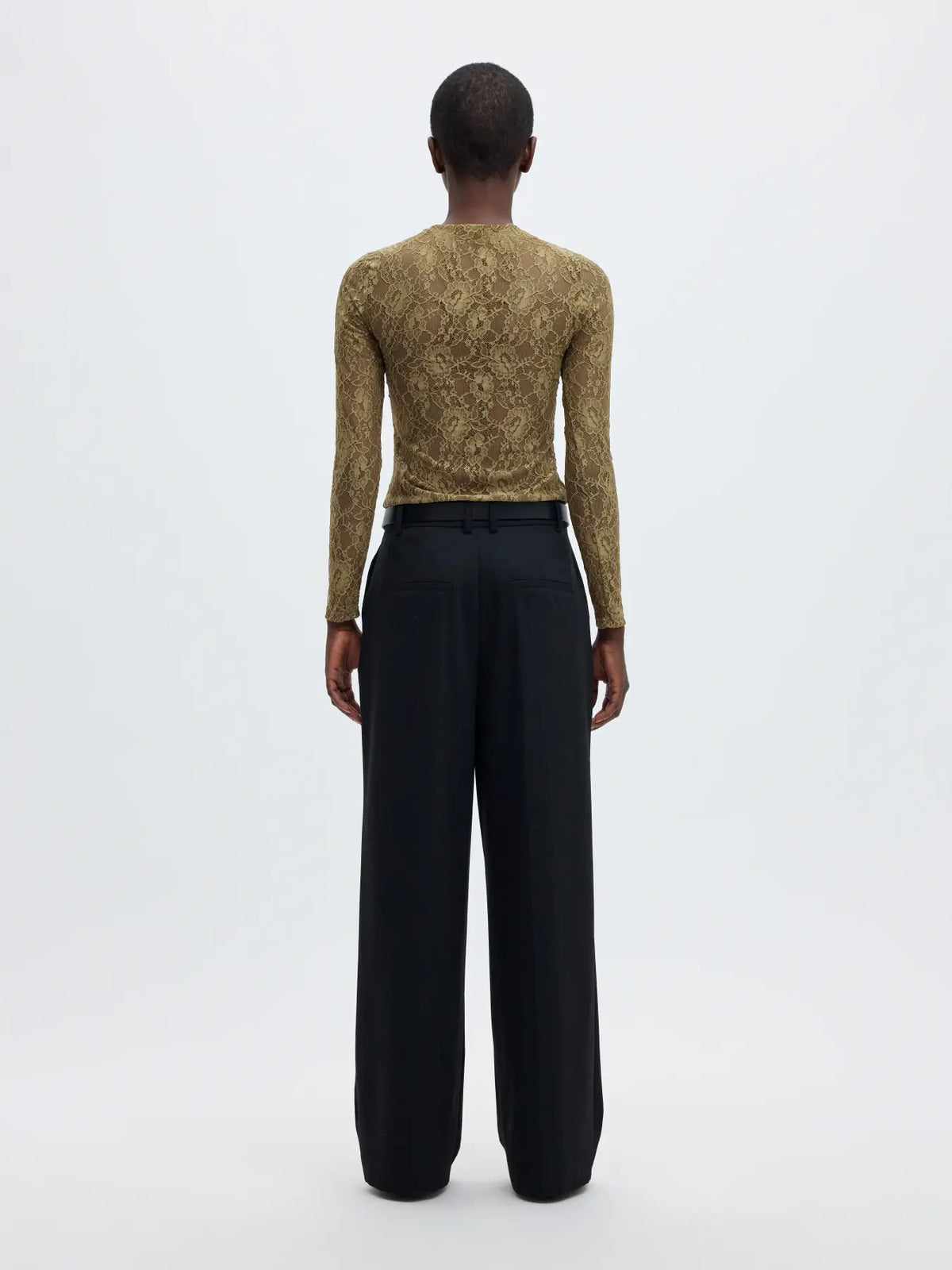Mista LS o-neck top Fir green