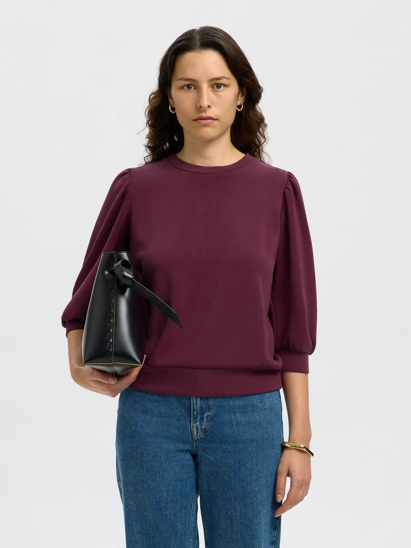 Tenny 3/4 sweat top Fig
