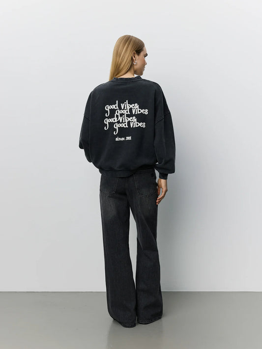 Paro oversized sweatshirt Washed black