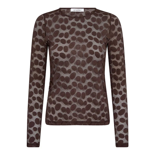 Penola o-neck blouse Brown