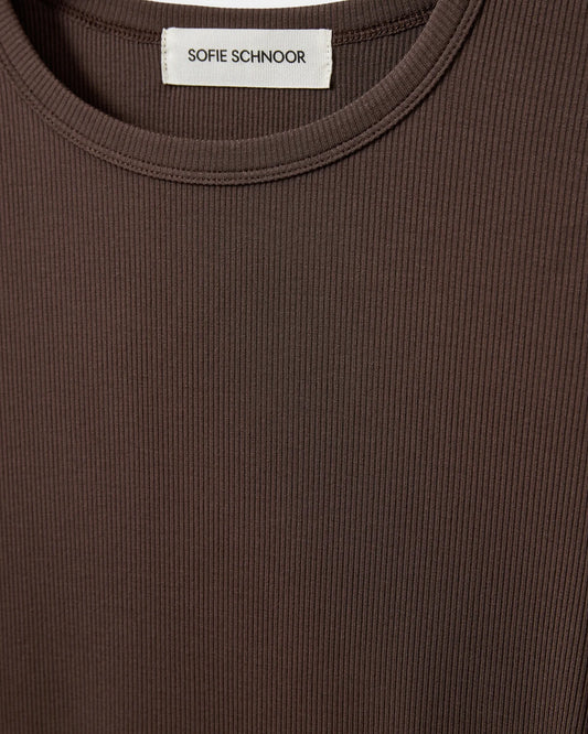 Petricia T-shirt long sleeve Brown fudge