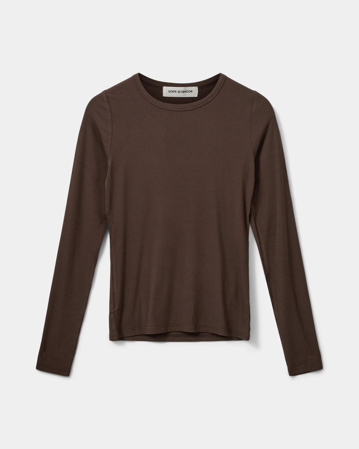 Petricia T-shirt long sleeve Brown fudge