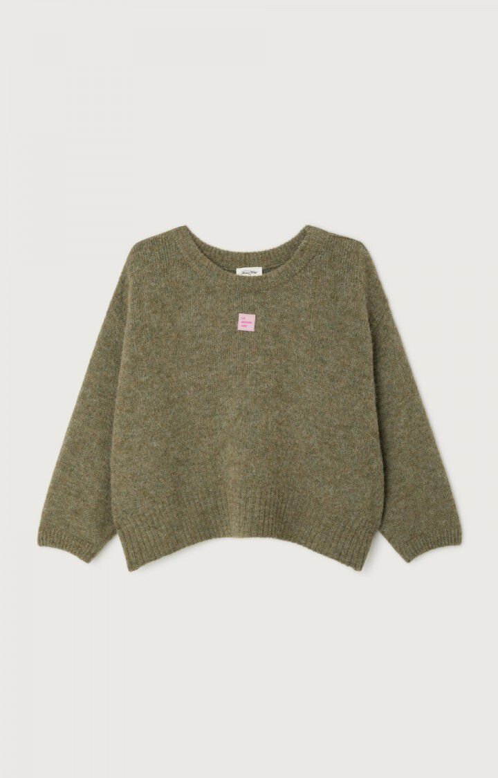 Pull ample col bateau + logo Leza