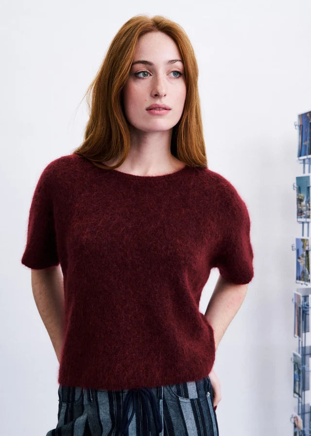 Sanriku pull Bordeaux