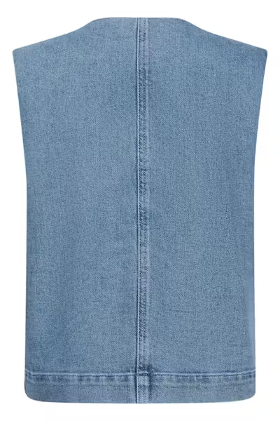 Rinatina waitscoat Medium blue denim