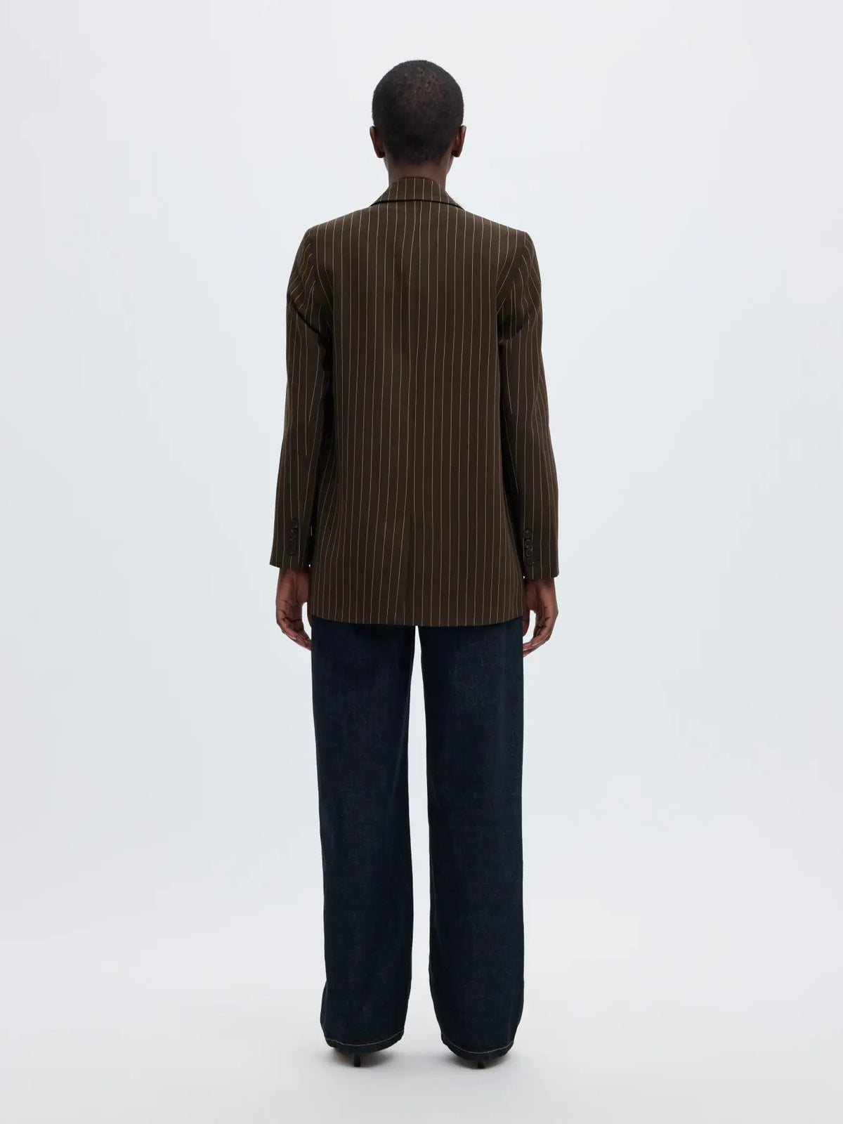 Rita wide pants pin stripe Delicioso pin stripe