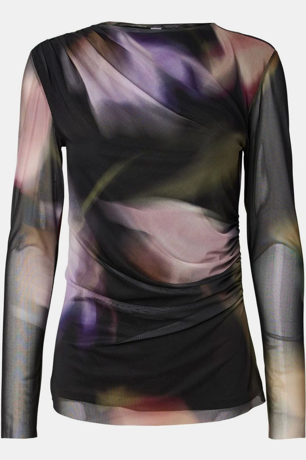 Shama LS mesh top Black/ shama print