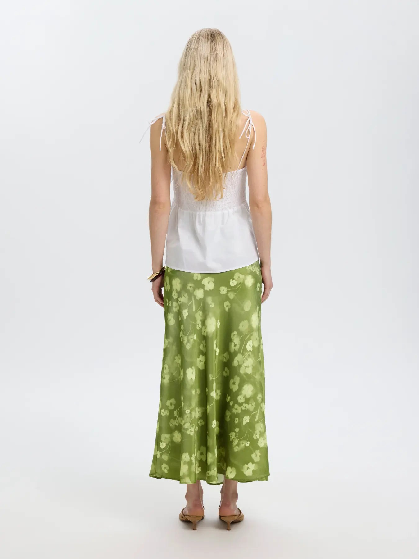 Fiona-lena HW ankle skirt Flower