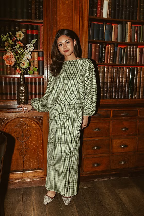 Blouse Zoë check Green
