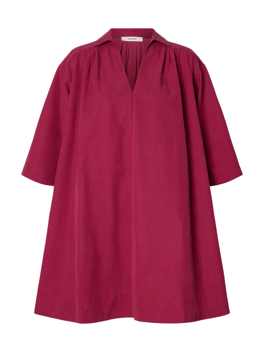 Talia oversize 3/4 short dress Anemone