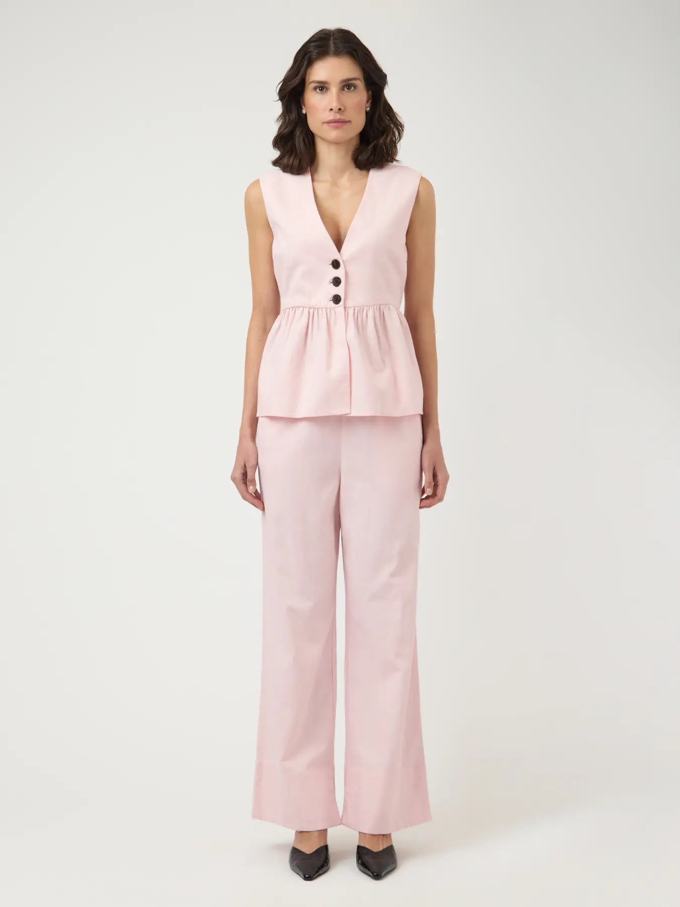 Strima HW linen blend pants Ballerina