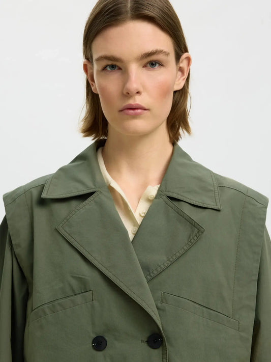 Sutton casual bomber Deep lichen green