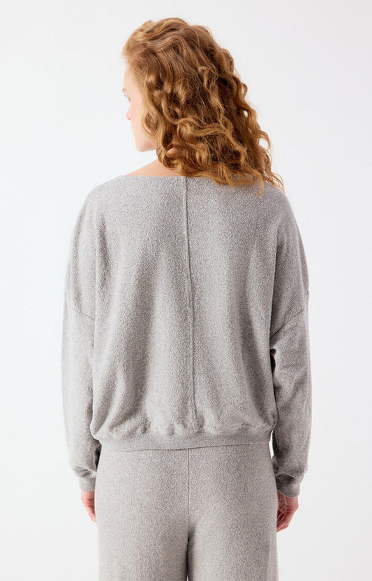 Sweat ample col rond Carbone