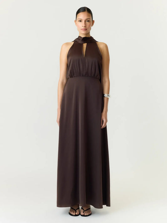 Thea Maxi Dress NOOS Coffee bean