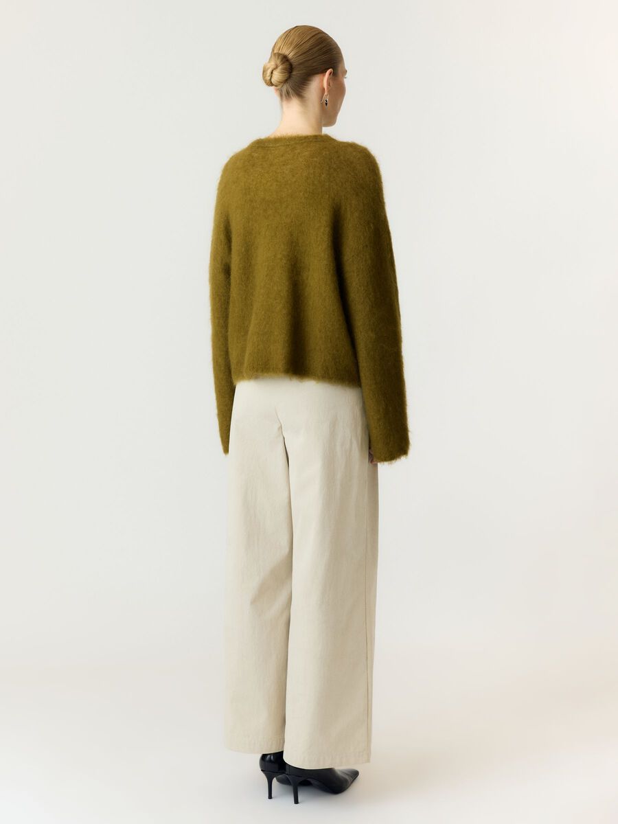 Tilde LS mohair blend pullover Fir green