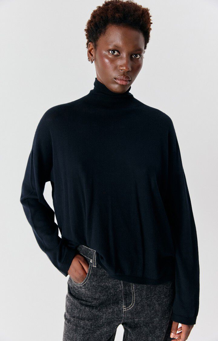 Toi pull col montant Noir