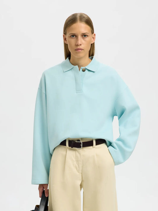 Ari Gia Polo Sweat Blue Glow
