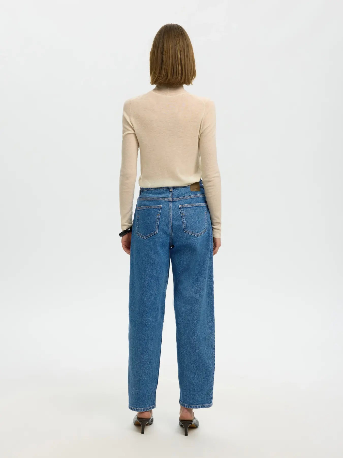 Barrel Bea-Kori HW jeans Medium blue denim