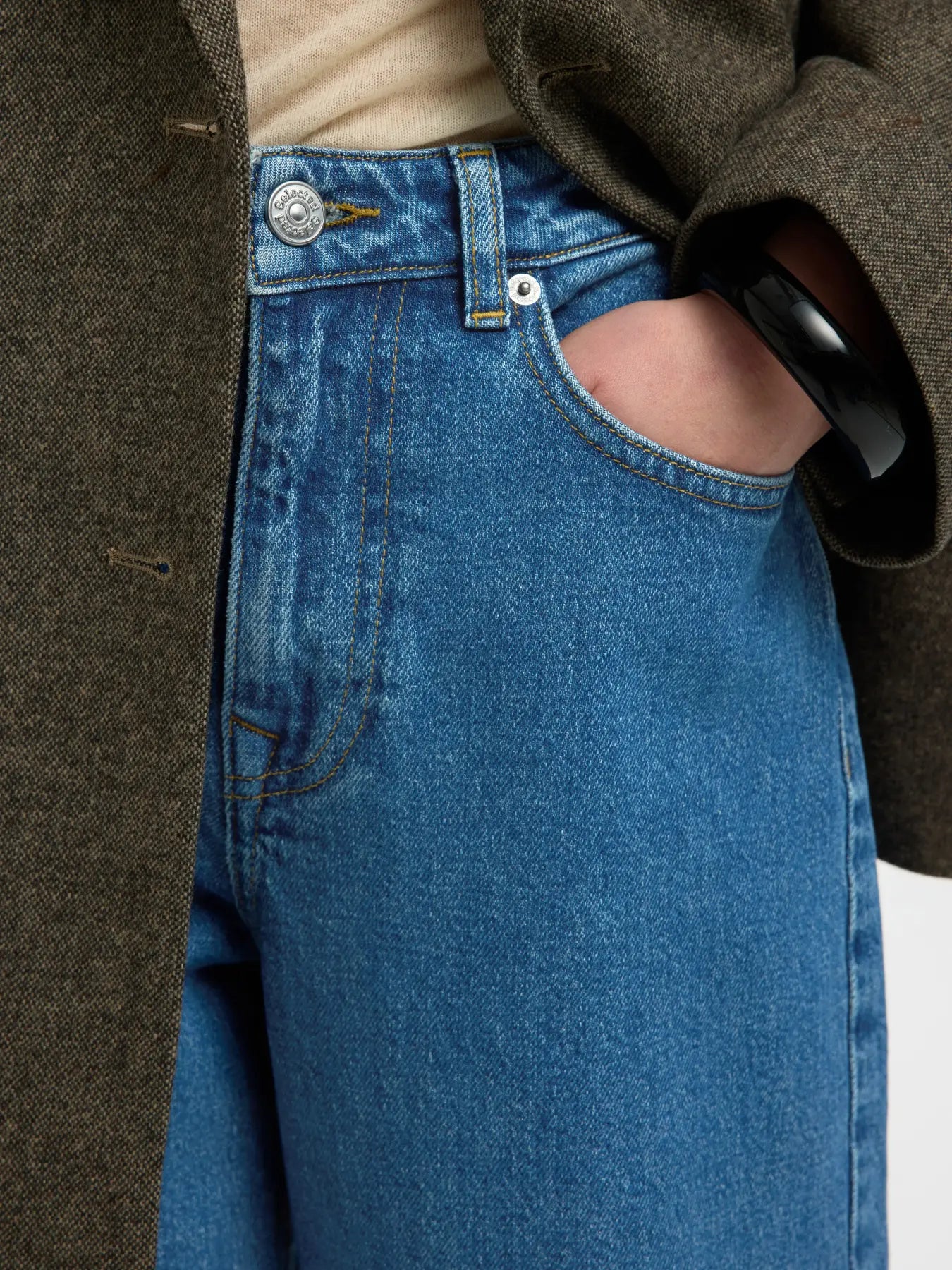 Barrel Bea-Kori HW jeans Medium blue denim