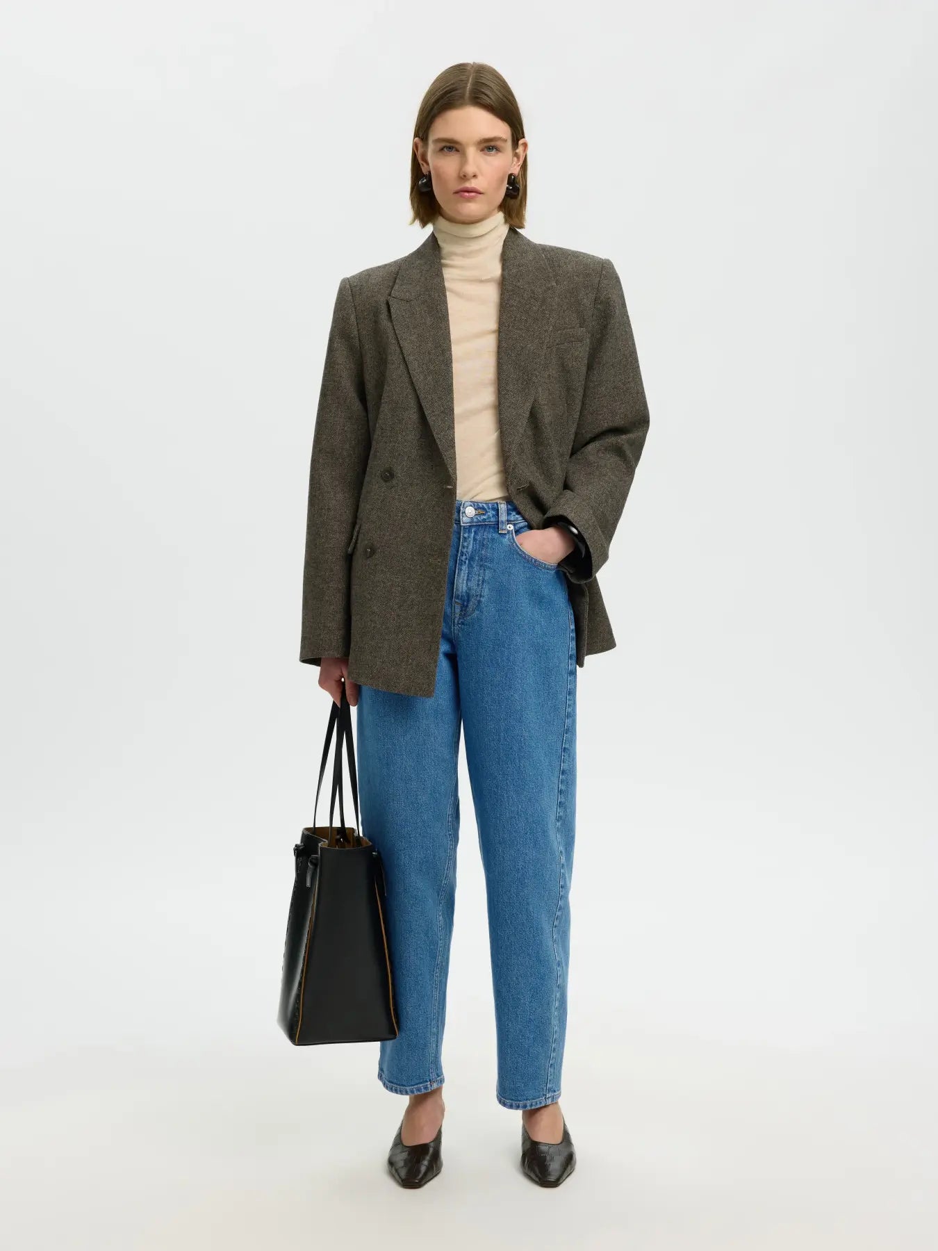 Barrel Bea-Kori HW jeans Medium blue denim