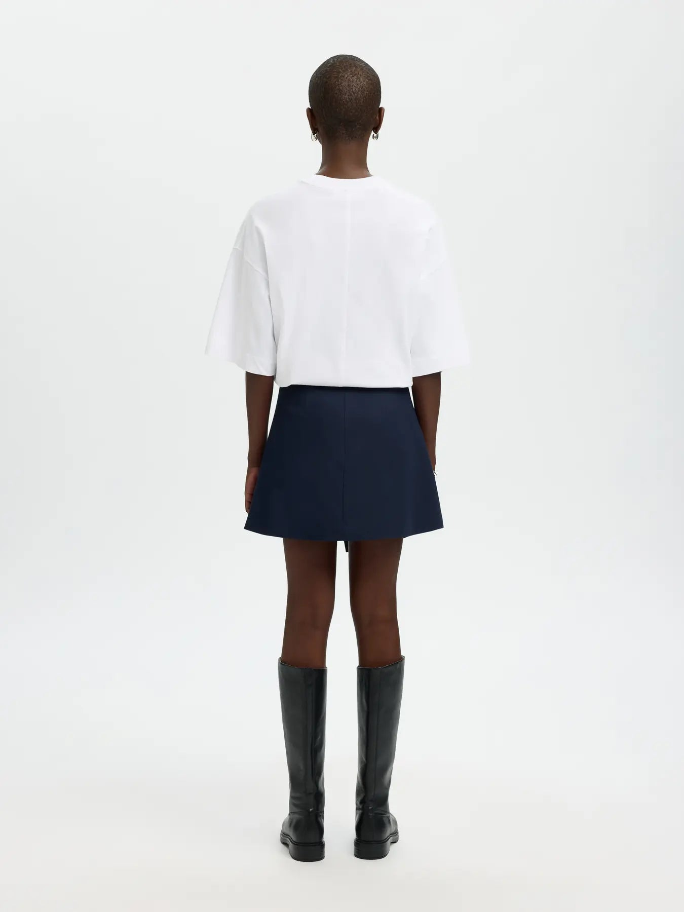 Tora HW short asymetric skirt Dark Sapphire