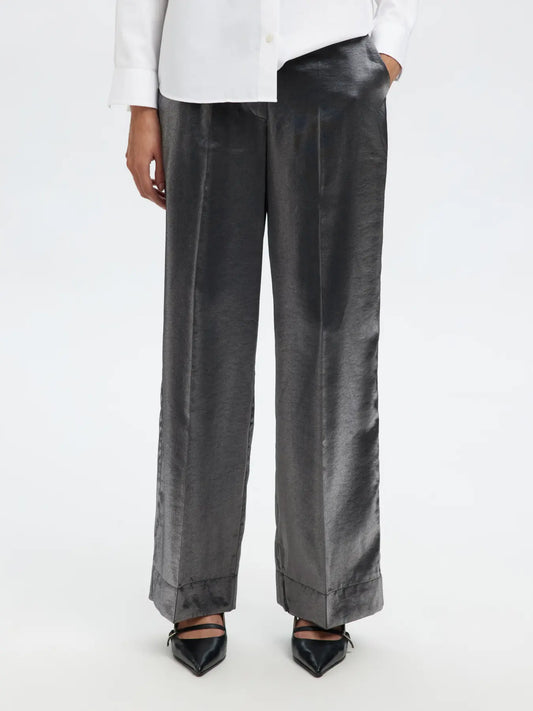 Margot MW wide pants Metallic