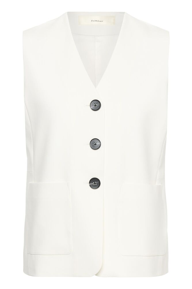 Zella hip waistcoat Wisper white